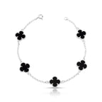 Pulseira Lucky Black Trevo