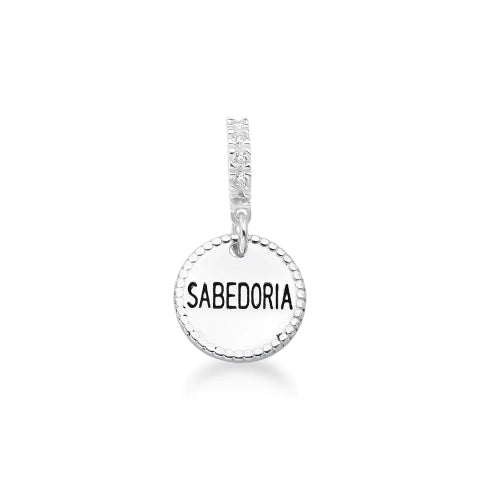 Berloque Medalha Sabedoria de Prata