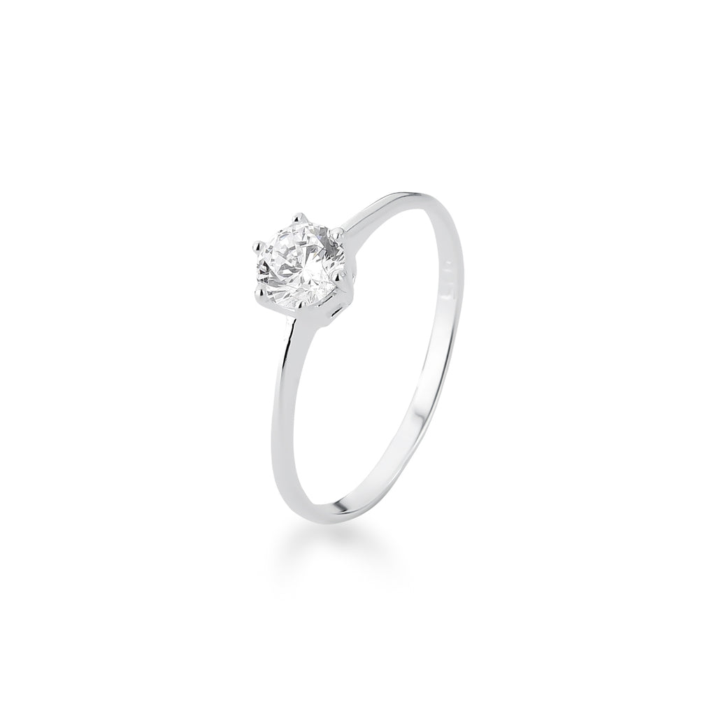 Anel Solitário 6 Ganchos