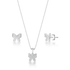 Conjunto Borboleta Cravejada