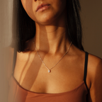 Colar Oval Cristal de Prata