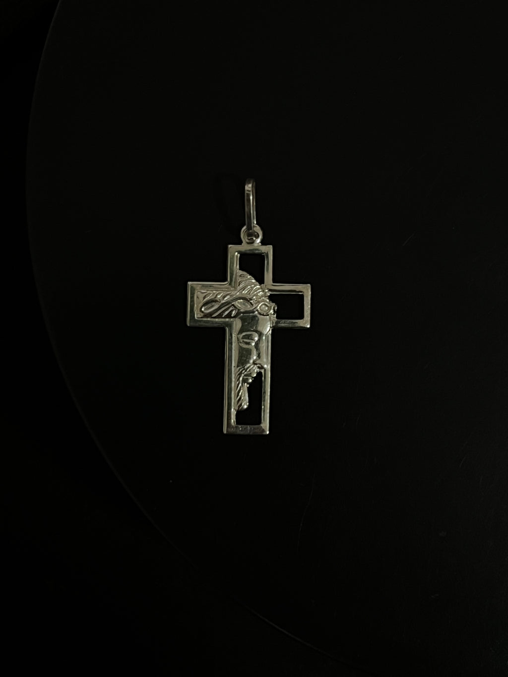 Pingente Crucifixo Face de Cristo Médio