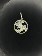 Pingente São Jorge Vazado em Prata 925 - Tamanho Grande