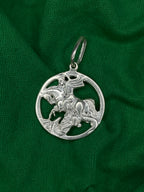 Pingente São Jorge Vazado em Prata 925 - Tamanho Grande