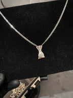 Pingente Saco de Dinheiro em Prata 925 - Tamanho Pequeno